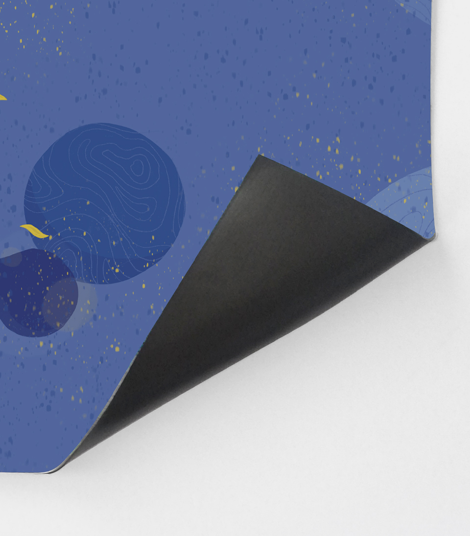Tableau magnétique « Soleil » BAM Bougie Détail du tableau magnétique de l'illustration "Soleil" de Julie Bandit